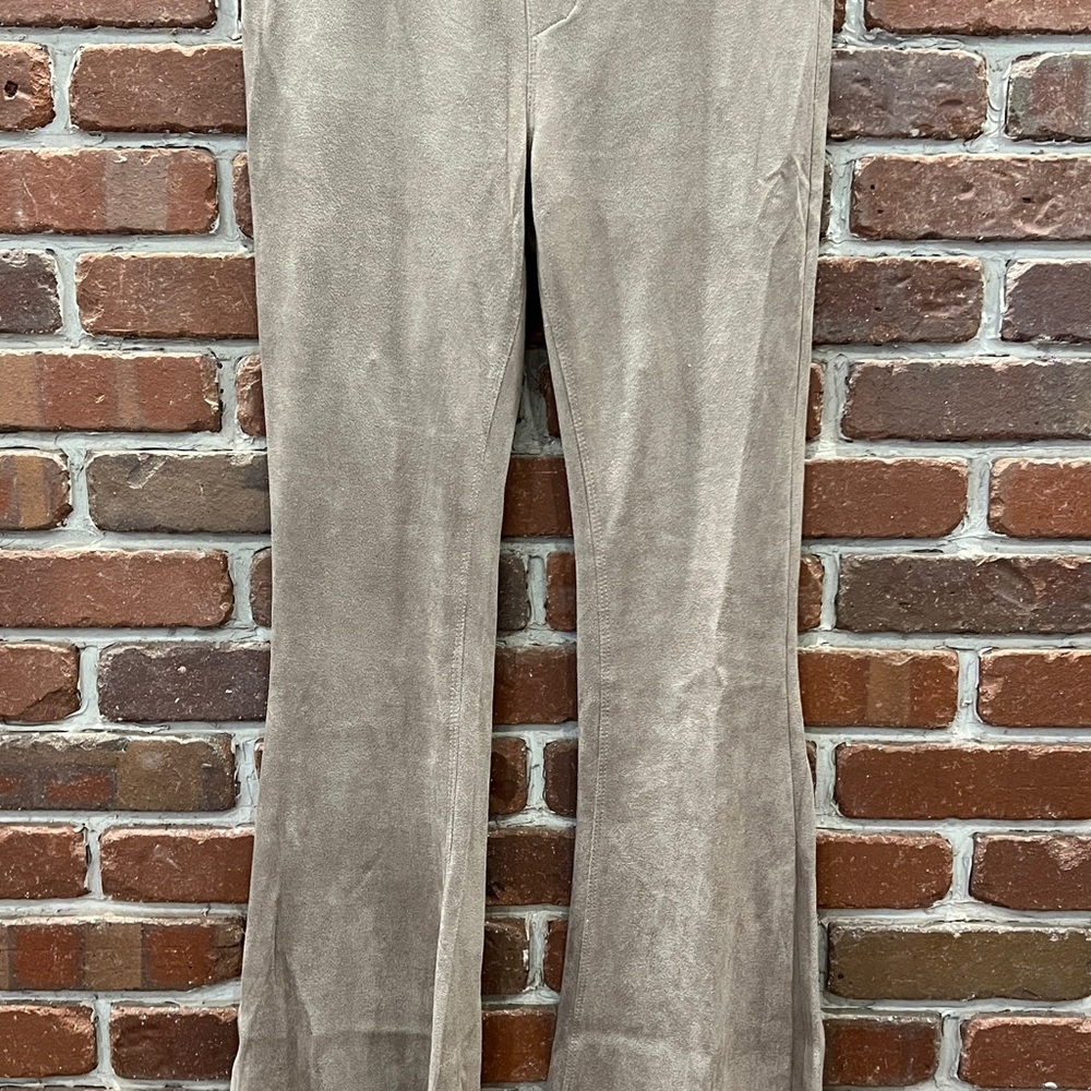 Blank NYC Light Tan Suede Trousers